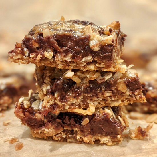 Yummy Caramel Chocolate Oatmeal Bar