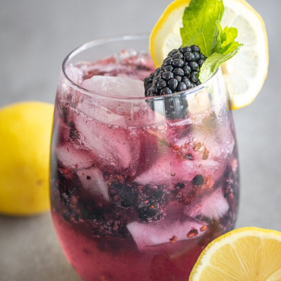 Blackberry Mojito Mocktail