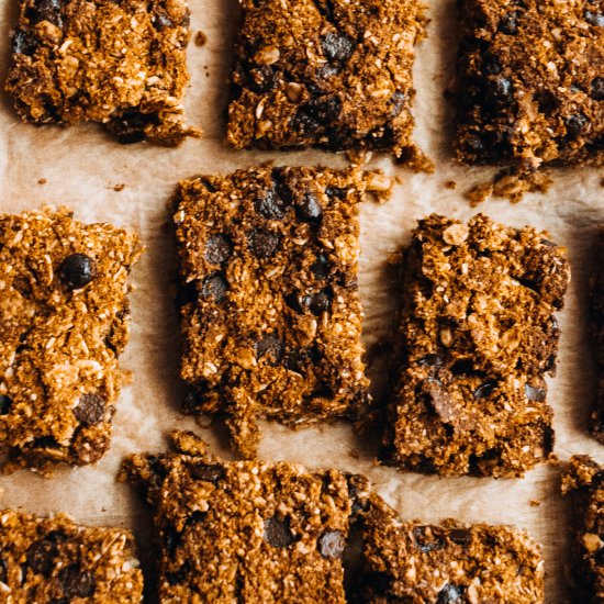 Vegan Pumpkin Chocolate Chip Bars