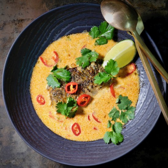 Thai Red Fish Curry with Barramundi