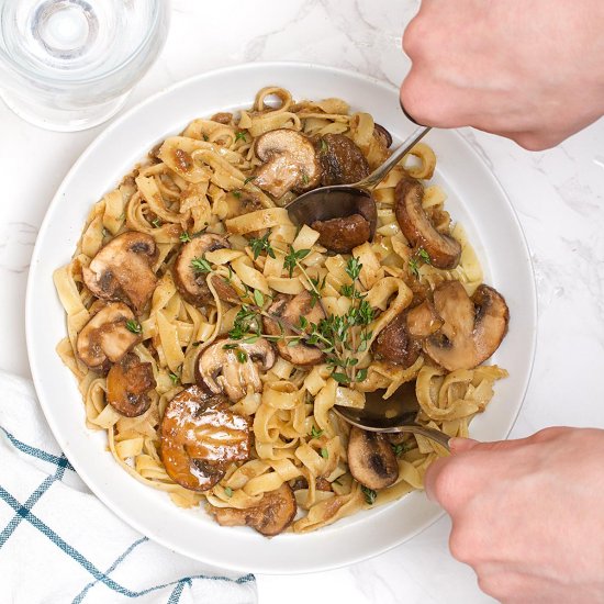 Tagliatelle With Mushrooms