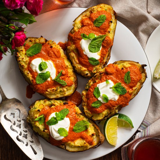 Malai Kofta Baked Potatoes