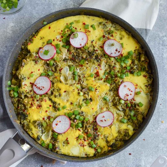 Green Shakshuka With Tomatillo