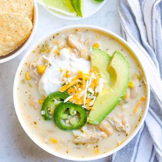 30 Minute White Chicken Chili