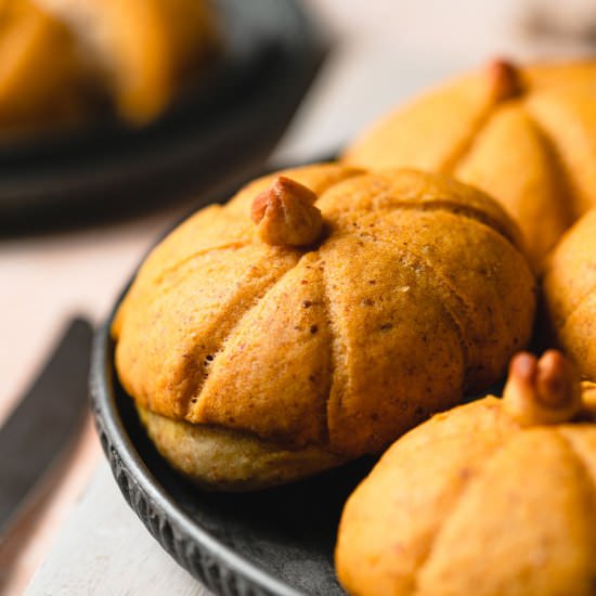 Vegan Pumpkin Melon Pan