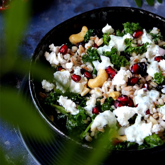 Fall wheat salad