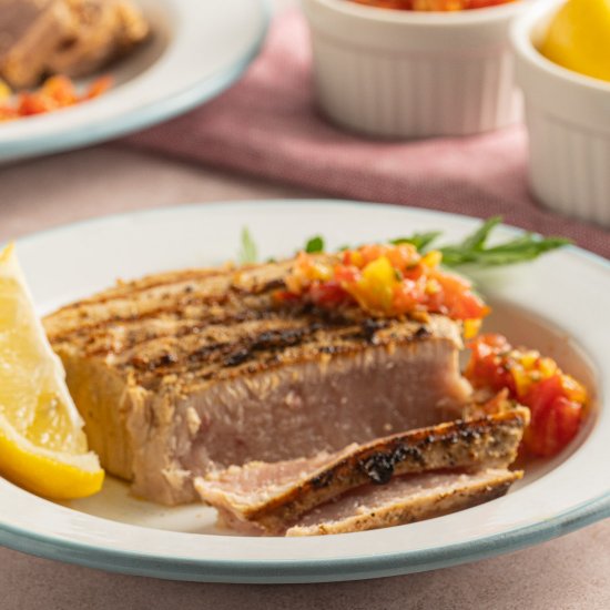 Air Fryer Tuna Steaks