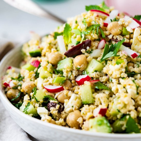 Mediterranean Chickpea Millet Salad