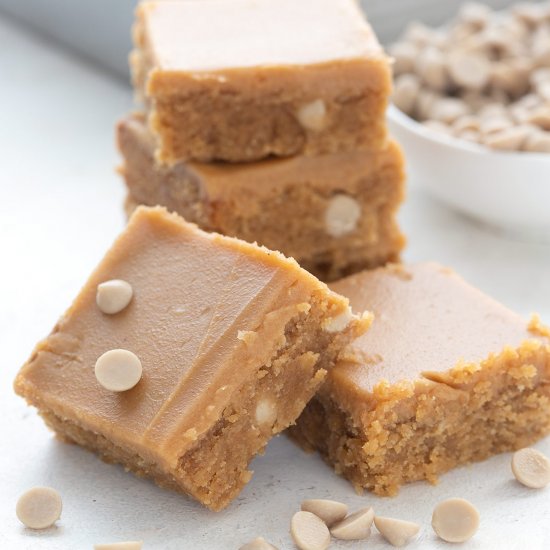 Keto Triple Peanut Butter Blondies