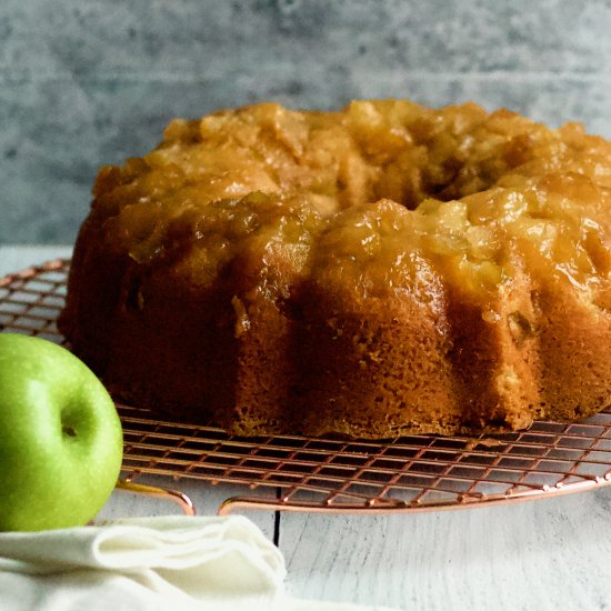 Sourdough Apple Upside Down Cake