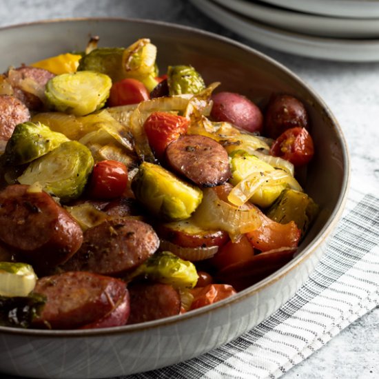 Sheet Pan Sausage and Veggies