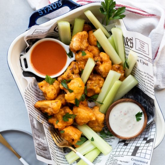 Air Fryer Cauliflower Buffalo Wings