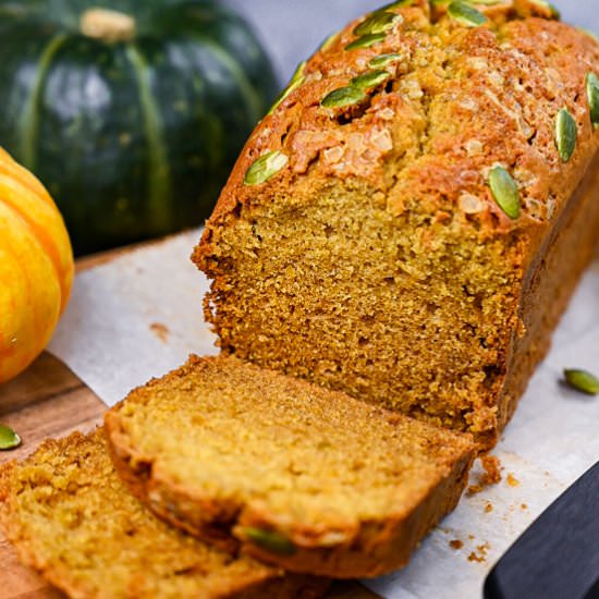 Fresh Kabocha Pumpkin Bread