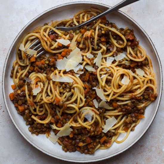 Rich Lentil Bolognese