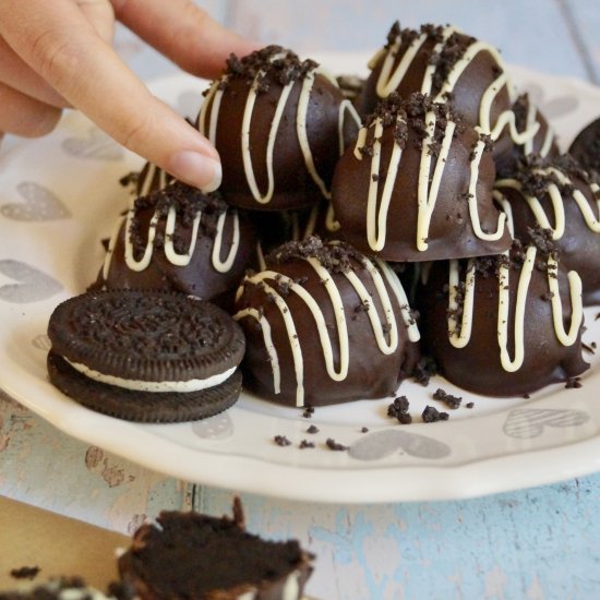 3 ingredient oreo truffles