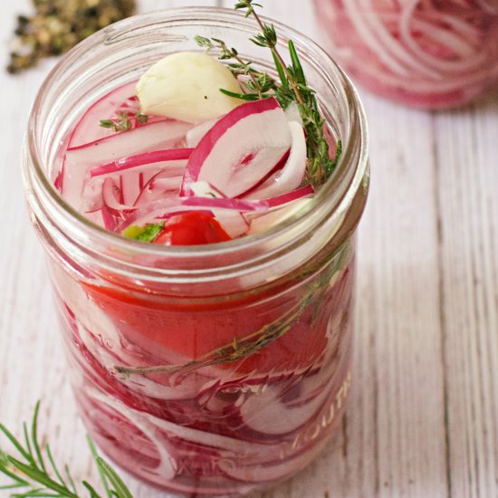 Quick Pickled Red Onions