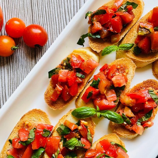 Tomato and Basil Bruschetta