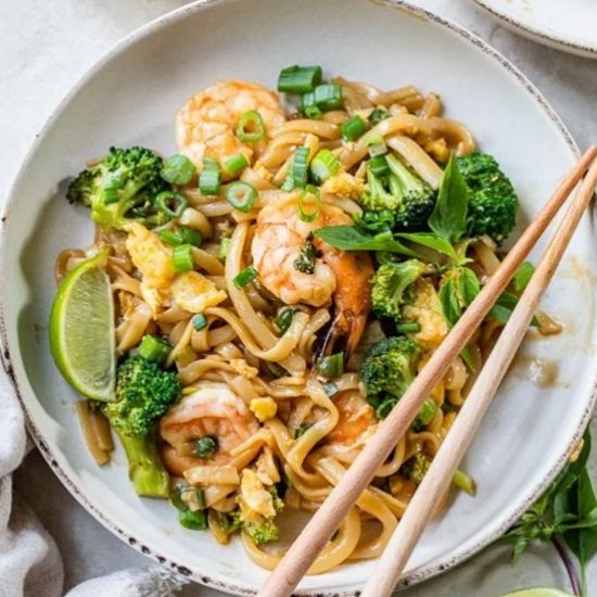 Drunken Style Noodles with Shrimp