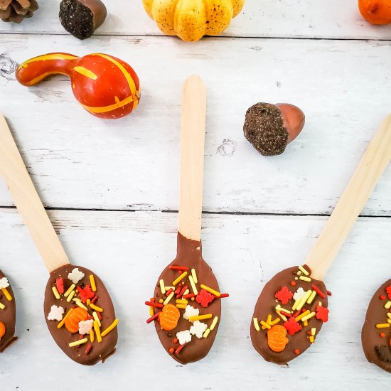 Chocolate Dipped Spoons