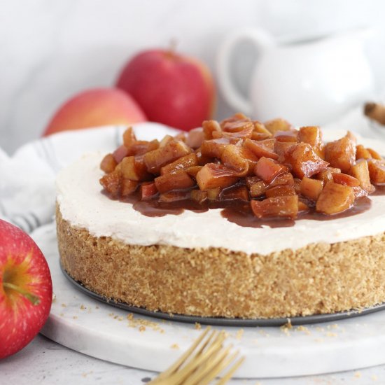 No Bake Apple Pie Cheesecake