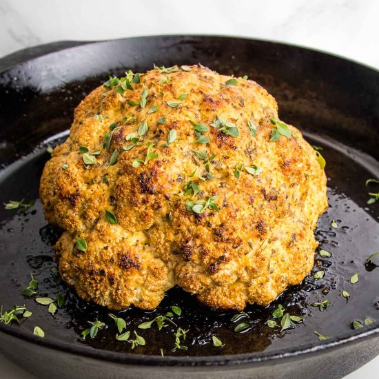 Whole Roasted Cauliflower