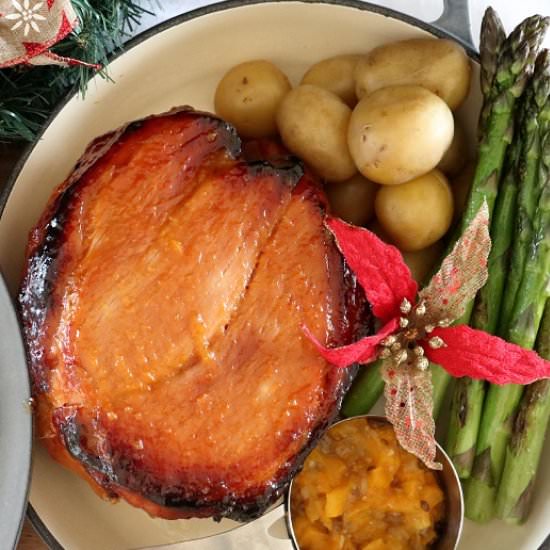 Bourbon & Peach Christmas Ham Glaze