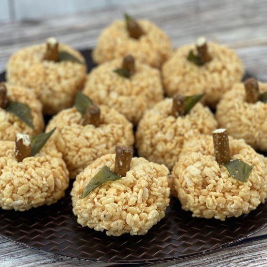 Rice Krispie Pumpkin Treats