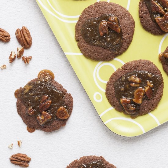 Divine caramel and pecan cookies