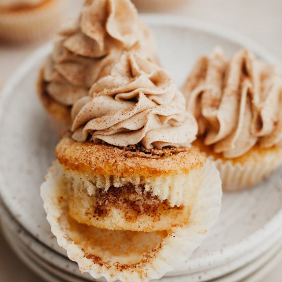 Cinnamon Swirl Cupcakes