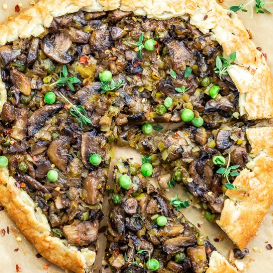 Mushroom & Leek Galette