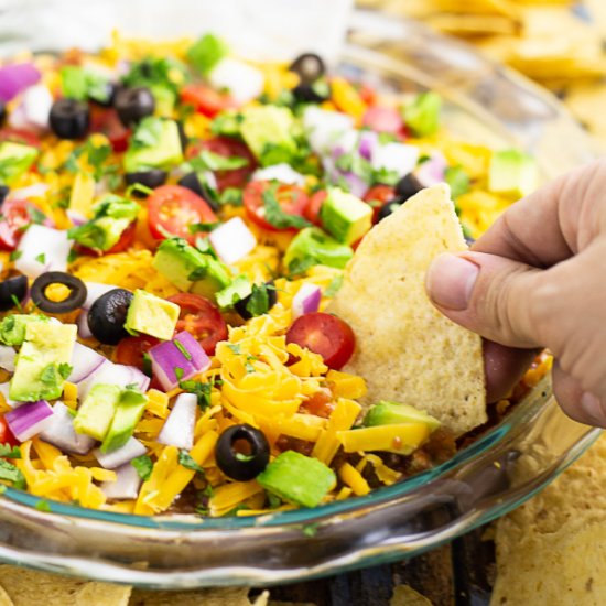 Easy Layered Taco Dip