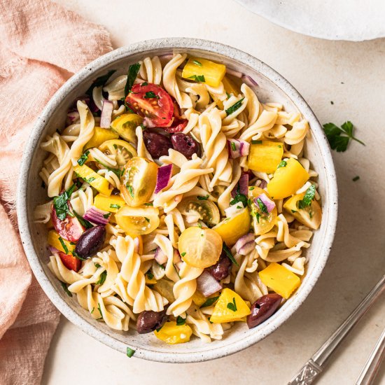 Mediterranean Style Pasta Salad