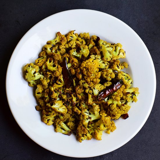 Stir-Fried Caulifllower with Ajwain