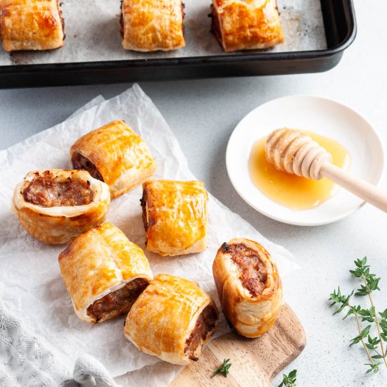 Honey Mustard Sausage Rolls