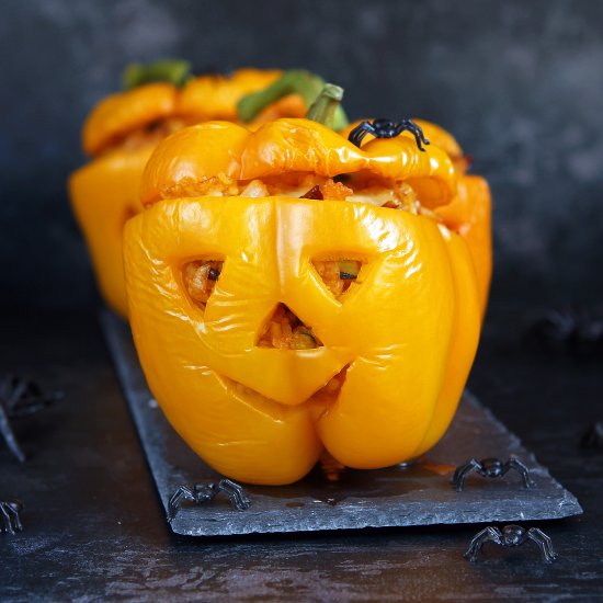 Halloween Pumpkin Peppers