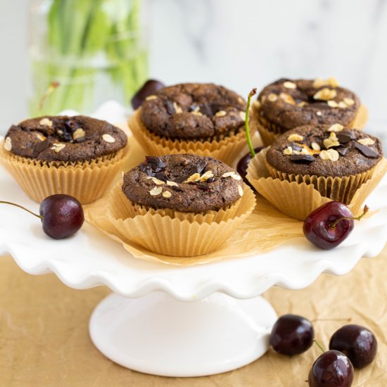 Chocolate Cherry Muffins