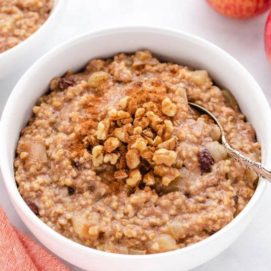 Apple Steel Cut Oats