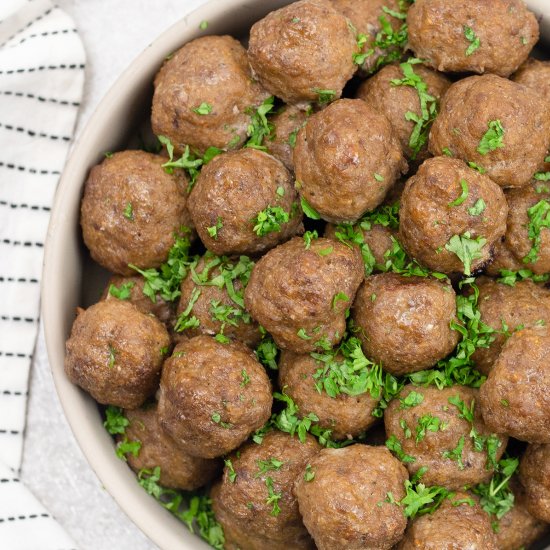 Oven Baked Meatballs