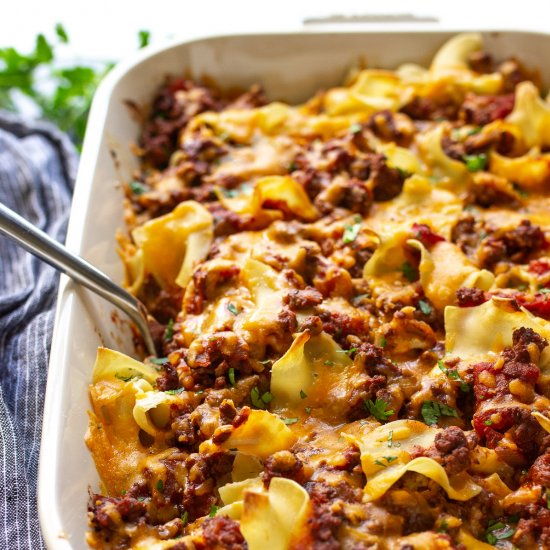 Sour Cream Beef Noodle Casserole