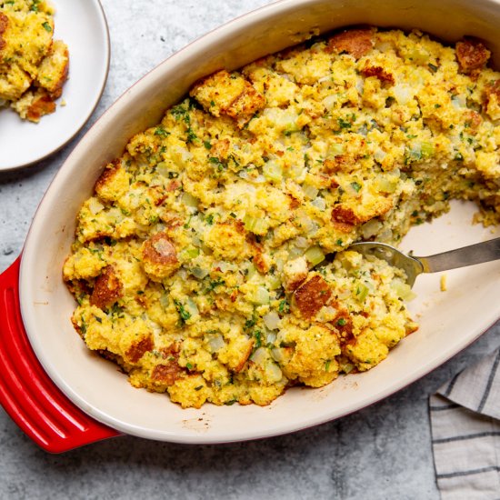 Gluten Free Cornbread Stuffing