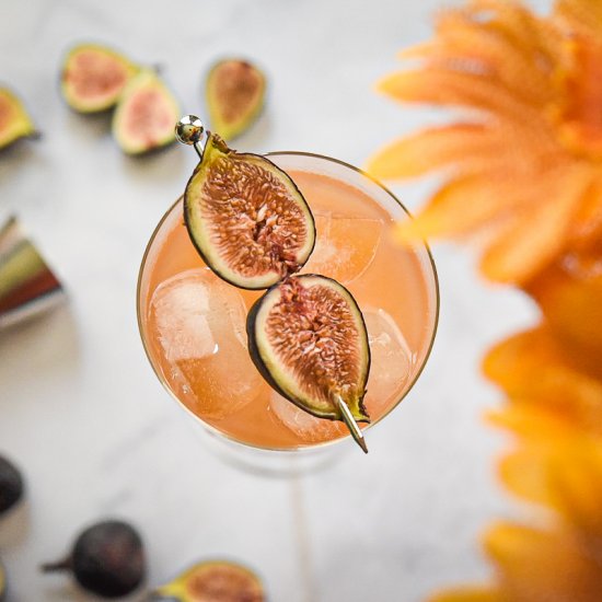 Fig Apple Cider Bourbon Smash