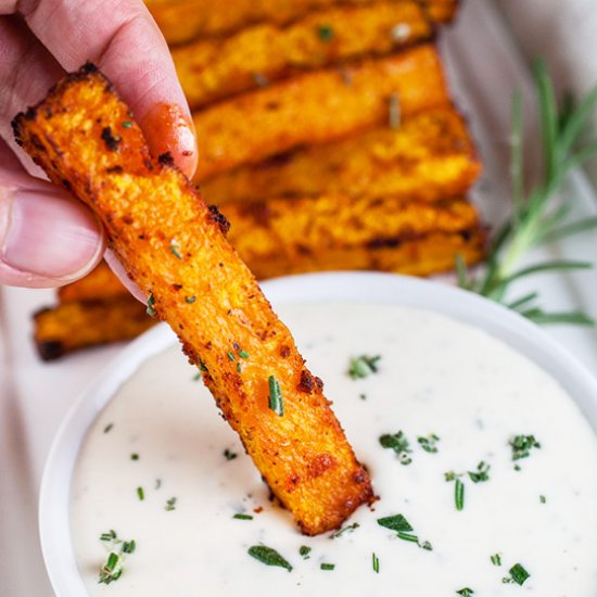 Air Fryer Butternut Squash Fries