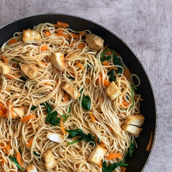 Vegetarian Noodle Stir Fry