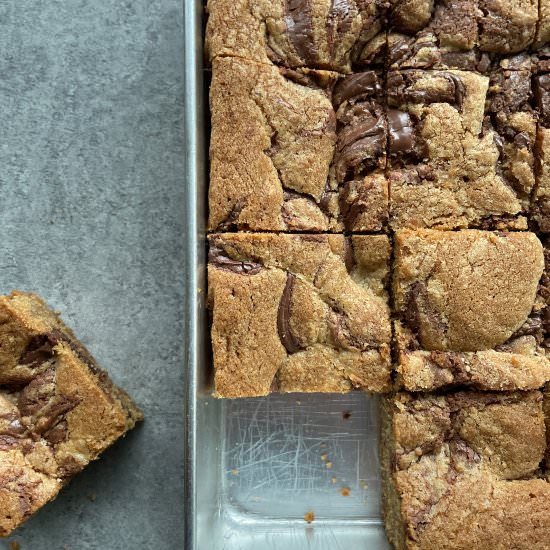 Nutella Blondies