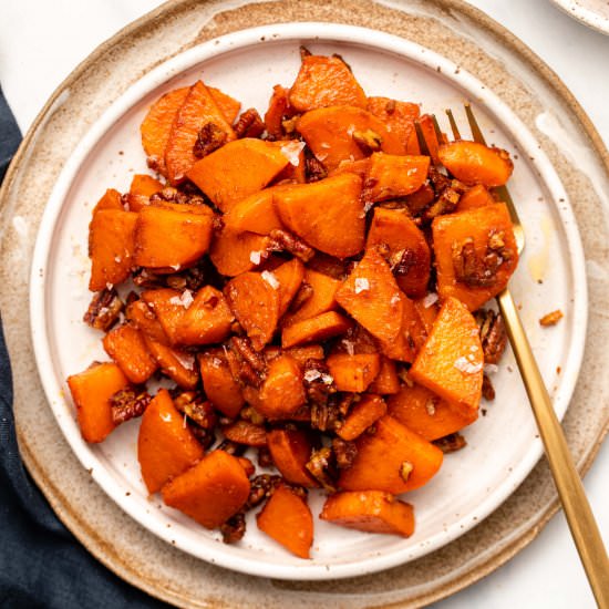 STOVETOP CANDIED SWEET POTATOES