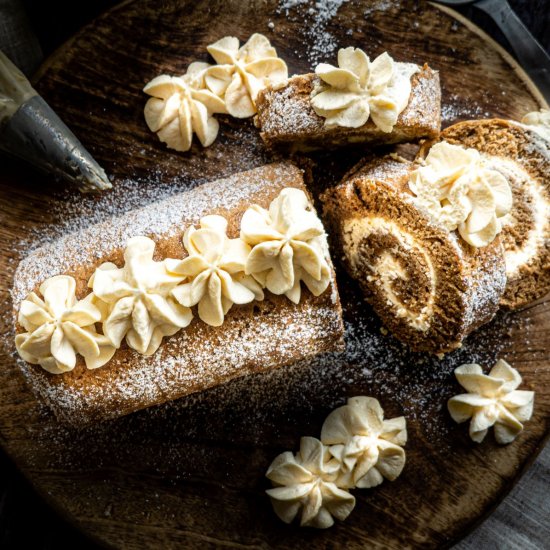 Coffee Swiss Roll and Irish Cream