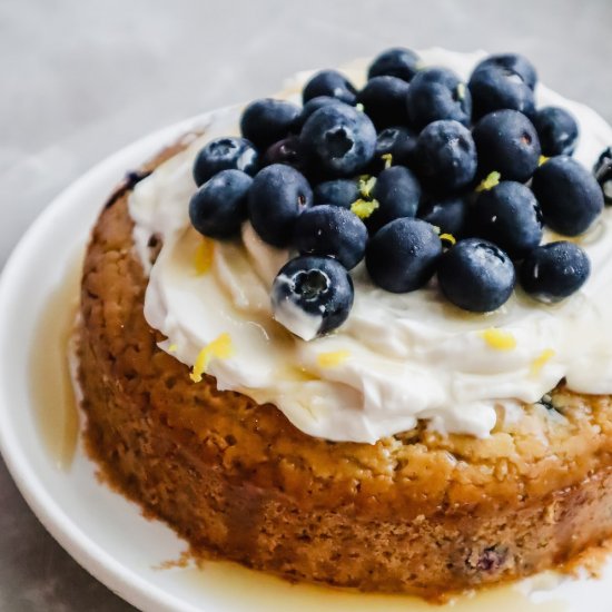 Vegan Lemon Blueberry Cake