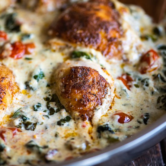 One-Pan Creamy Tuscan Chicken