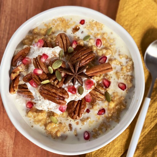 Pumpkin Pie Oatmeal