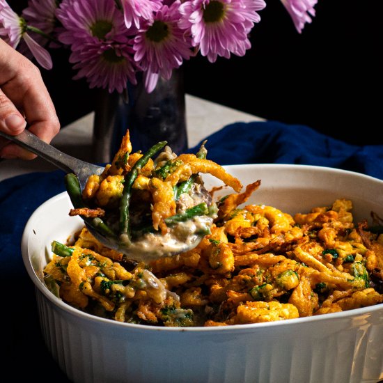 Horseradish Green Bean Casserole